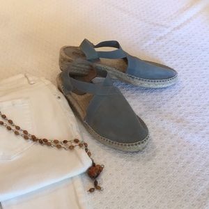 Picon Teal suede espadrilles